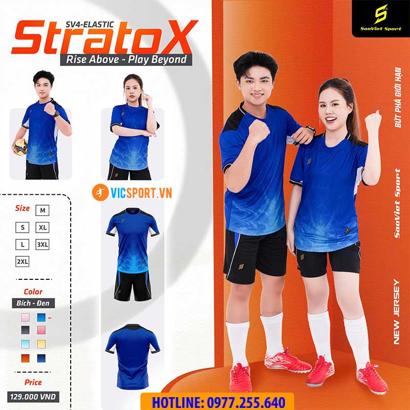 Áo đá banh không logo SV Stratox giá rẻ - Hình ảnh 17