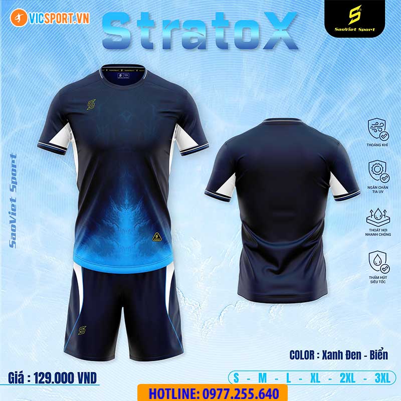Áo đá banh không logo SV Stratox giá rẻ - Hình ảnh 27