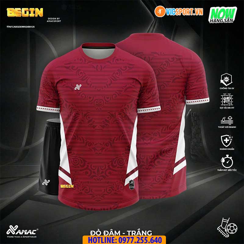 Áo đá banh thiết kế Amac Begin - Hình ảnh 2