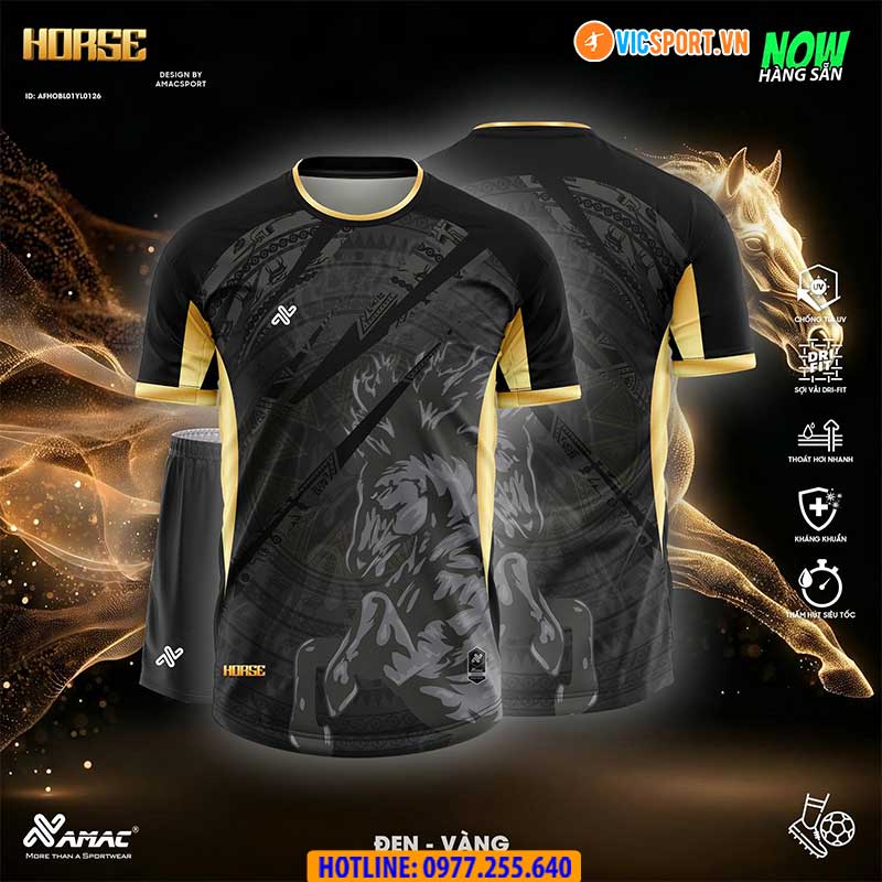 Áo đá banh thiết kế Amac Horse - Hình ảnh 11