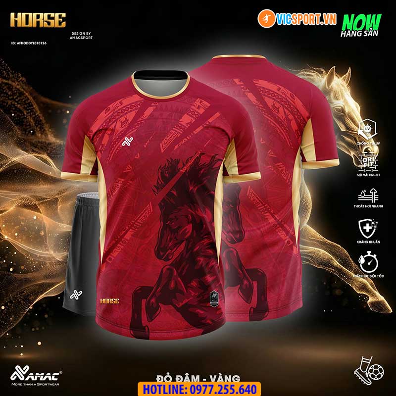 Áo đá banh thiết kế Amac Horse - Hình ảnh 12