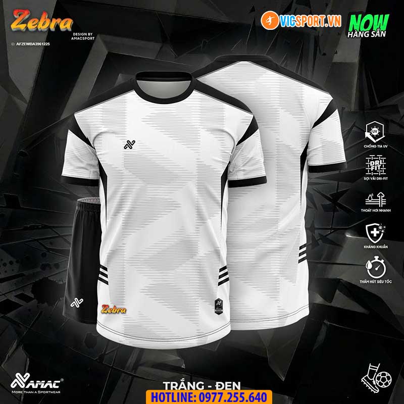 Áo đá banh thiết kế Amac Zebra - Hình ảnh 8