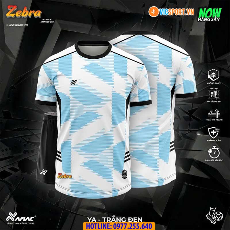 Áo đá banh thiết kế Amac Zebra - Hình ảnh 4