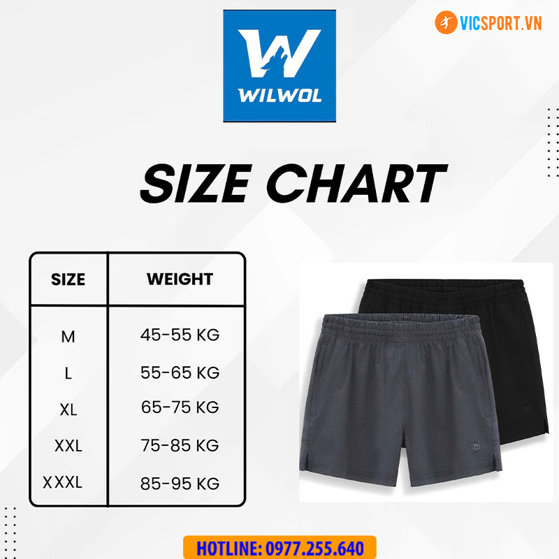 Quần thể thao nam Wilwol QCB03 form ngắn - Hình ảnh 10