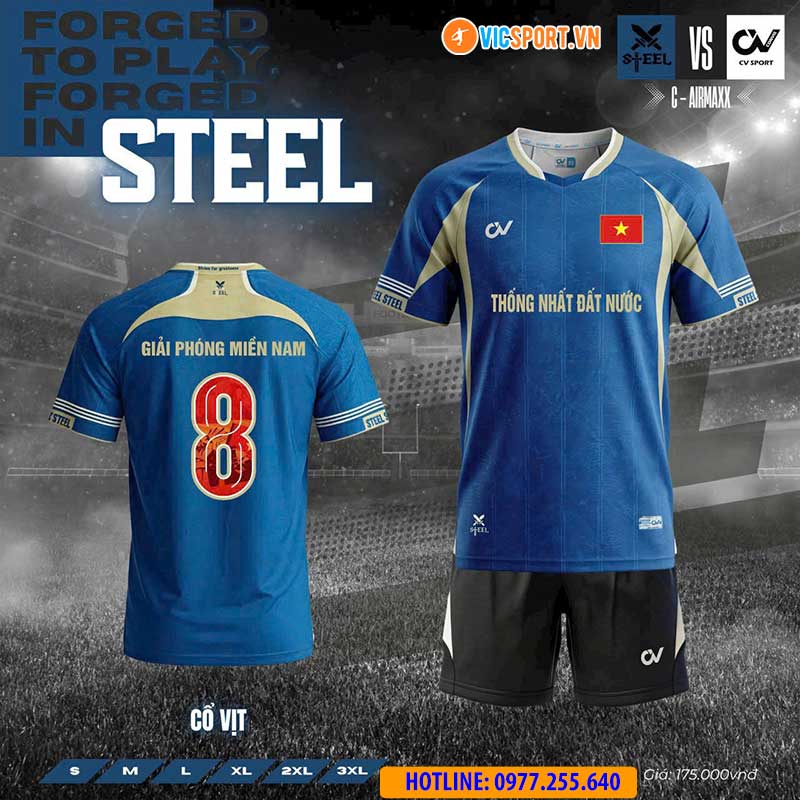 Áo đá banh không logo CV Steel - Hình ảnh 20
