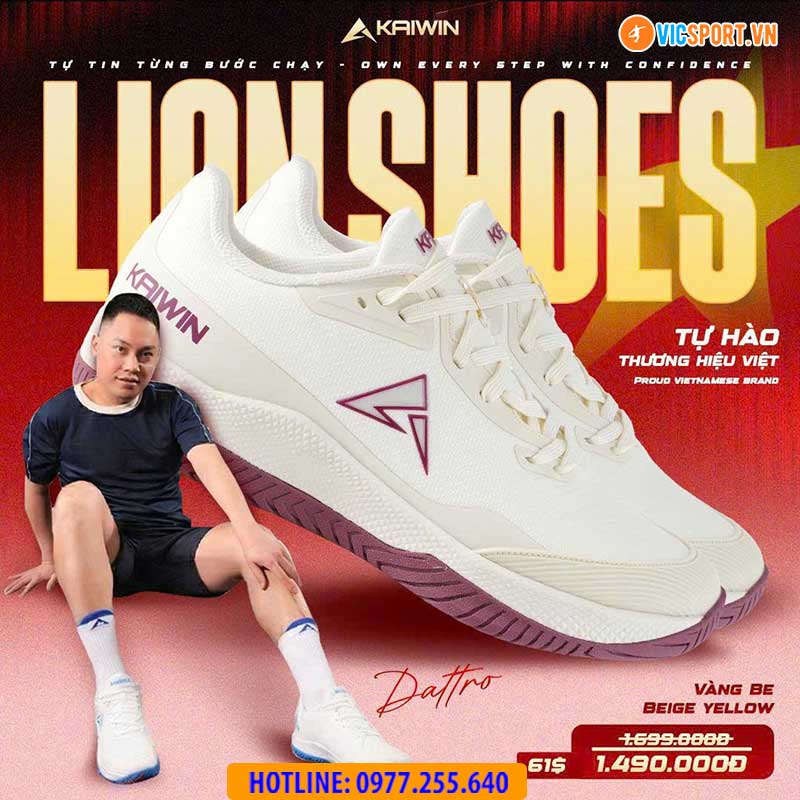 Giày thể thao pickleball Kaiwin Lion đa năng - Hình ảnh 32