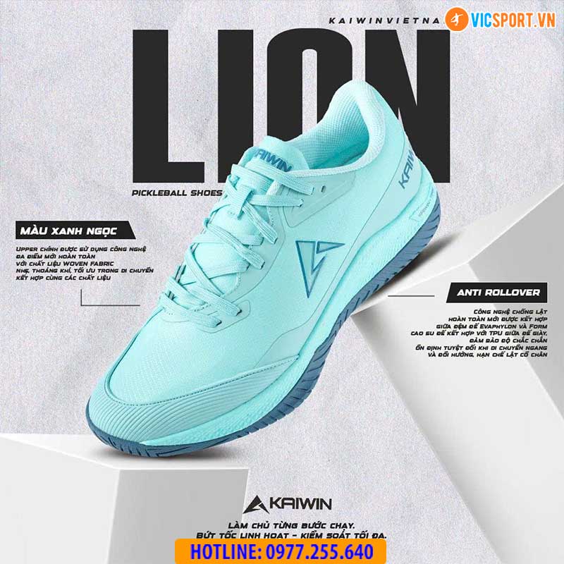 Giày thể thao pickleball Kaiwin Lion đa năng - Hình ảnh 12