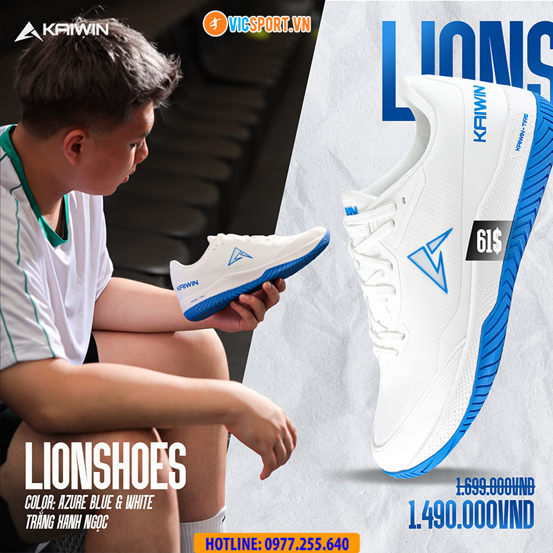 Giày thể thao pickleball Kaiwin Lion đa năng - Hình ảnh 14