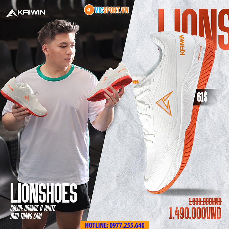 Giày thể thao pickleball Kaiwin Lion đa năng - Hình ảnh 15