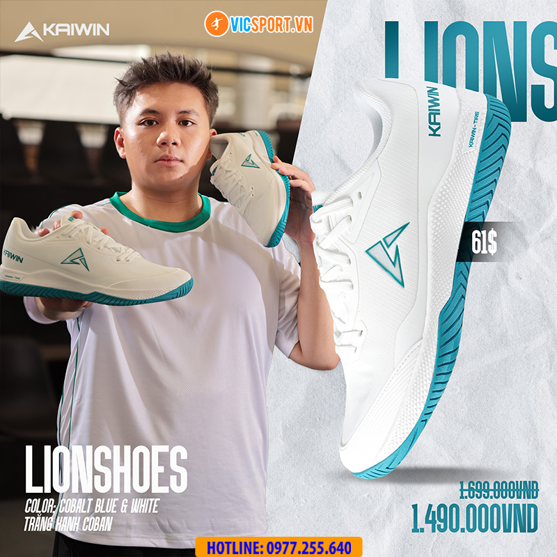 Giày thể thao pickleball Kaiwin Lion đa năng - Hình ảnh 16