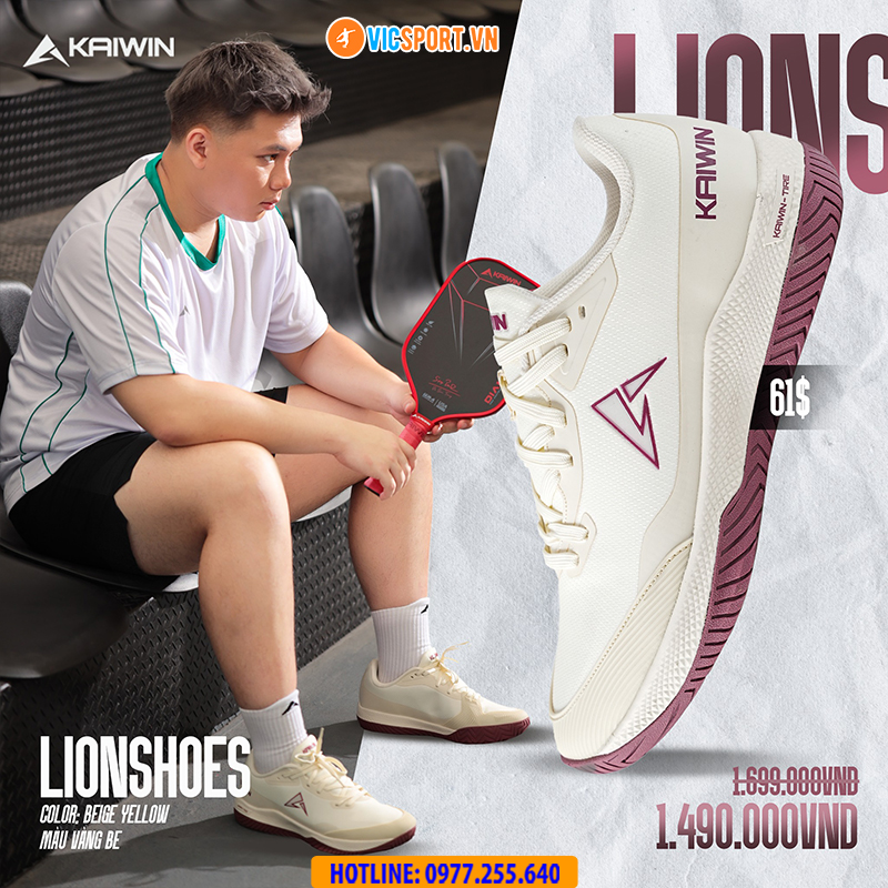 Giày thể thao pickleball Kaiwin Lion đa năng - Hình ảnh 17