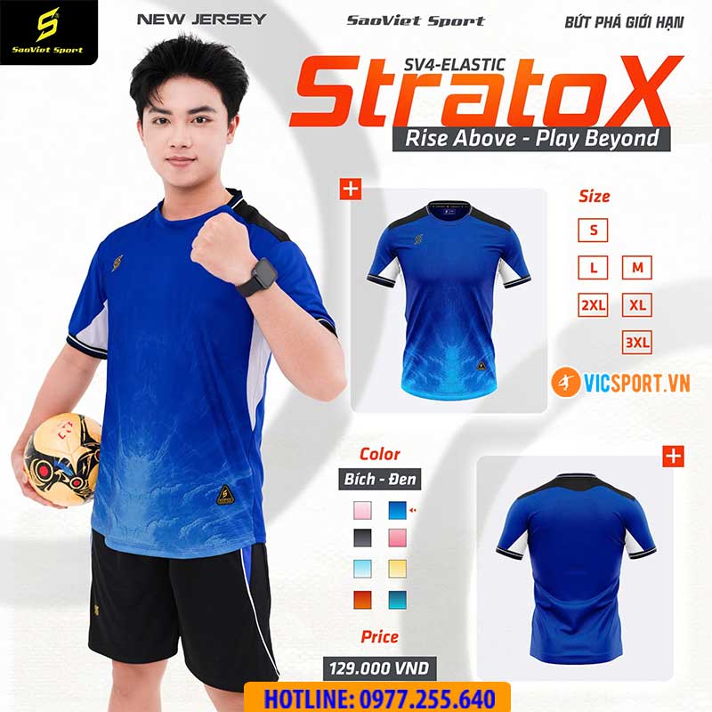 Áo đá banh không logo SV Stratox giá rẻ - Hình ảnh 33