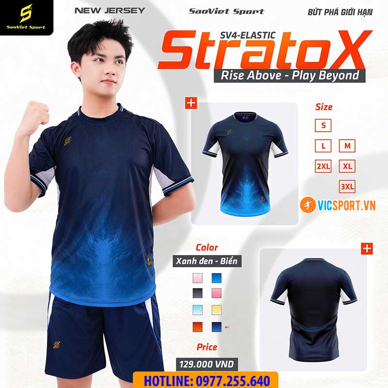 Áo đá banh không logo SV Stratox giá rẻ - Hình ảnh 35