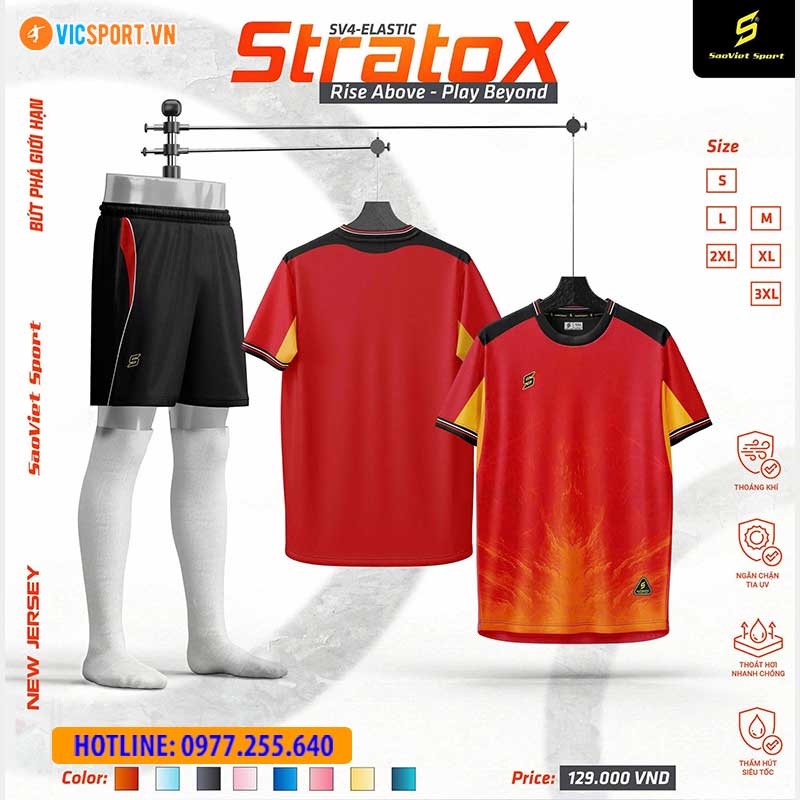 Áo đá banh không logo SV Stratox giá rẻ - Hình ảnh 39