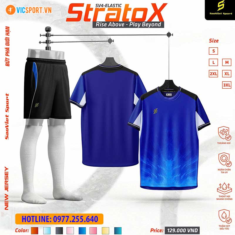Áo đá banh không logo SV Stratox giá rẻ - Hình ảnh 43