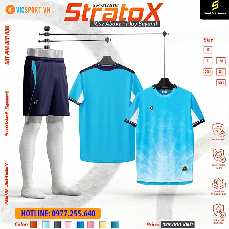 Áo đá banh không logo SV Stratox giá rẻ - Hình ảnh 44