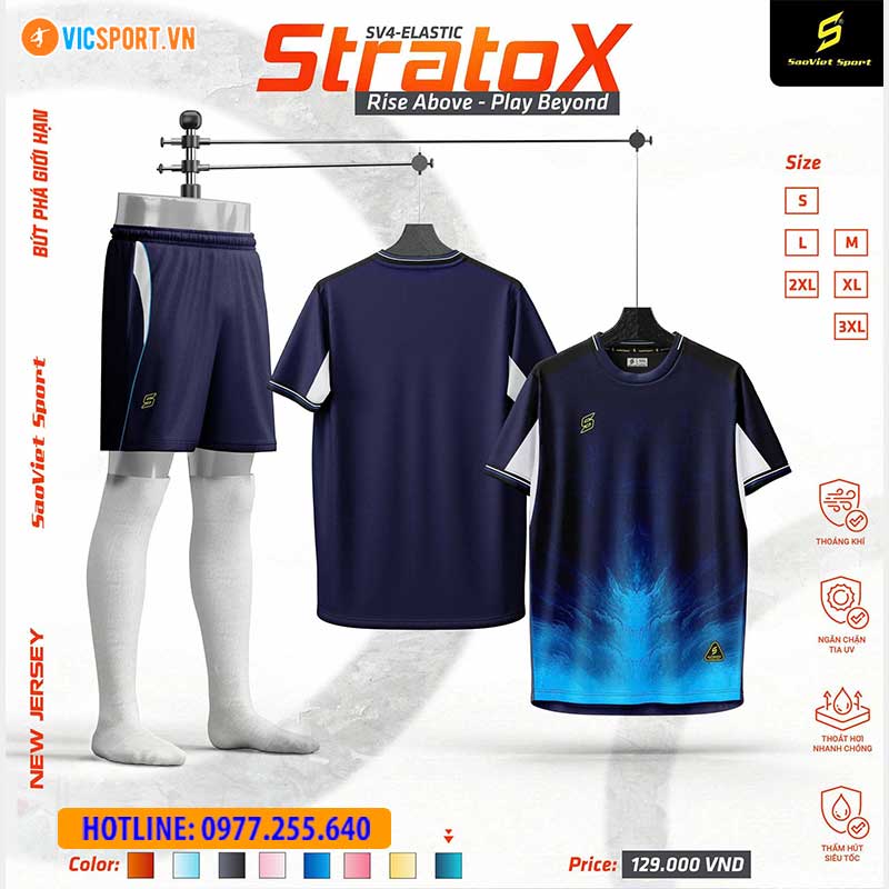 Áo đá banh không logo SV Stratox giá rẻ - Hình ảnh 37