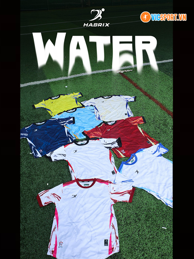 Áo đá banh thiết kế Habrix Water
