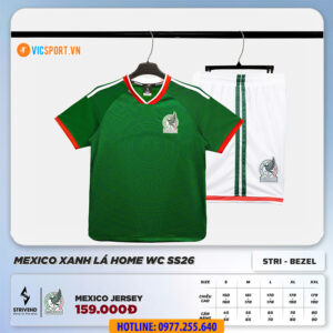 Áo đá banh Strivend đội tuyển Mexico WC 2026