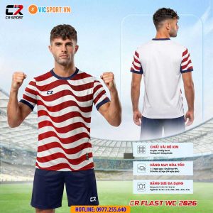Áo đá banh WC 2026 thiết kế đội tuyển Quốc Gia nhà CR