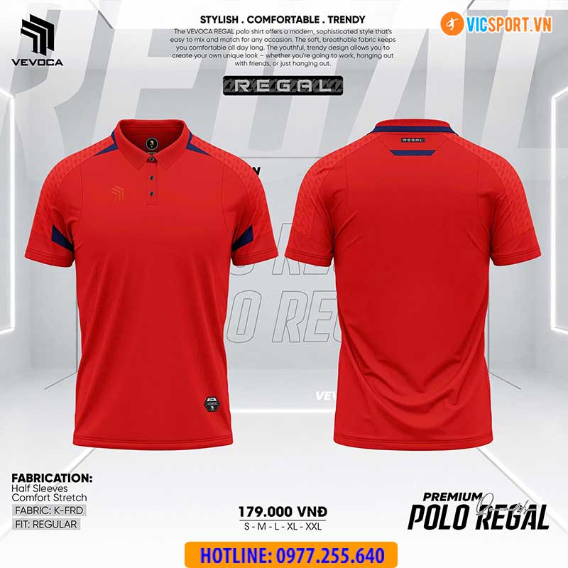 Áo polo thể thao Vevoca Regal đa năng - Hình ảnh 14
