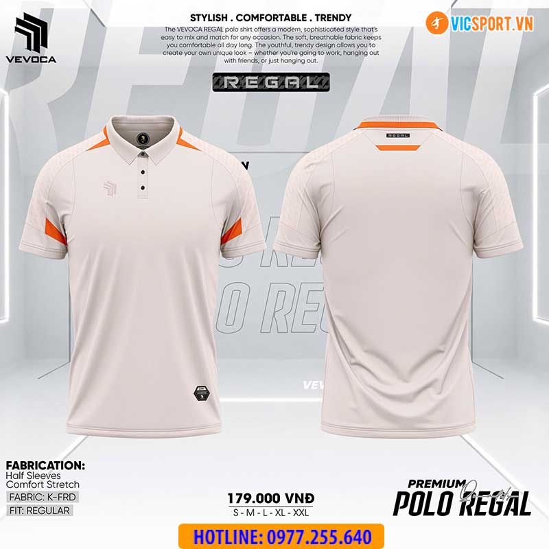 Áo polo thể thao Vevoca Regal đa năng - Hình ảnh 15