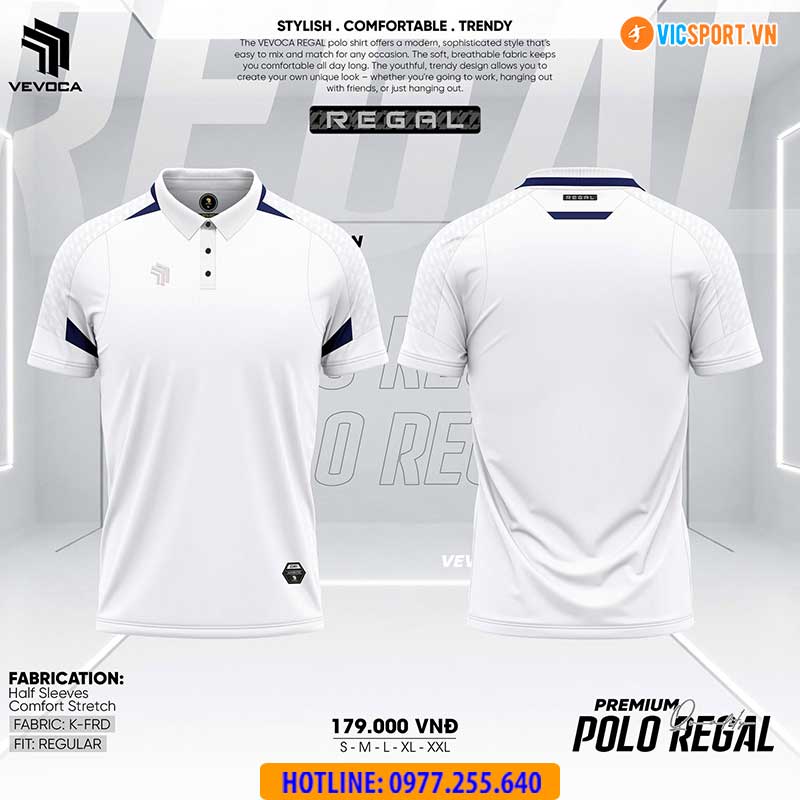 Áo polo thể thao Vevoca Regal đa năng - Hình ảnh 16