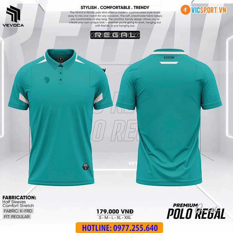 Áo polo thể thao Vevoca Regal đa năng - Hình ảnh 20