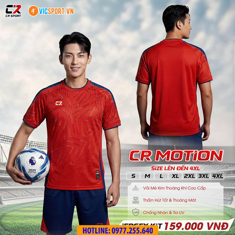 Áo đá banh không logo CR Motion - Hình ảnh 16