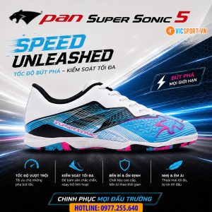 Giày đá banh Pan thái lan Sonic 5 đế IC đá sân nhân tạo