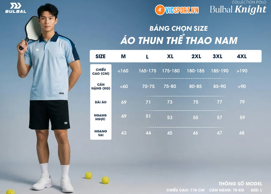 Áo polo thể thao nam Bulbal Pawn đa năng - Hình ảnh 2