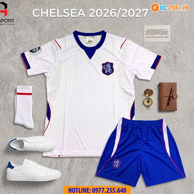 Áo đá banh Clb Chelsea mùa giải 2026-2027 vải mè - Hình ảnh 3