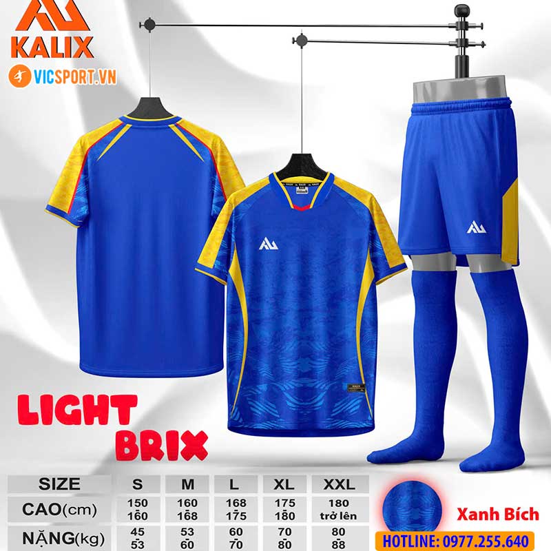 Áo đá banh không logo Kalix Light Brix KL05 - Hình ảnh 9