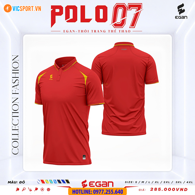 Áo thể thao polo di chuyển Egan 07 - Hình ảnh 7