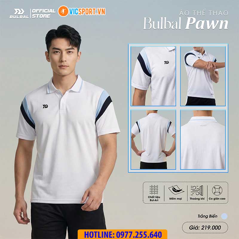 Áo polo thể thao nam Bulbal Pawn đa năng - Hình ảnh 12