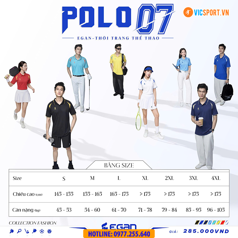 Áo thể thao polo di chuyển Egan 07 - Hình ảnh 10