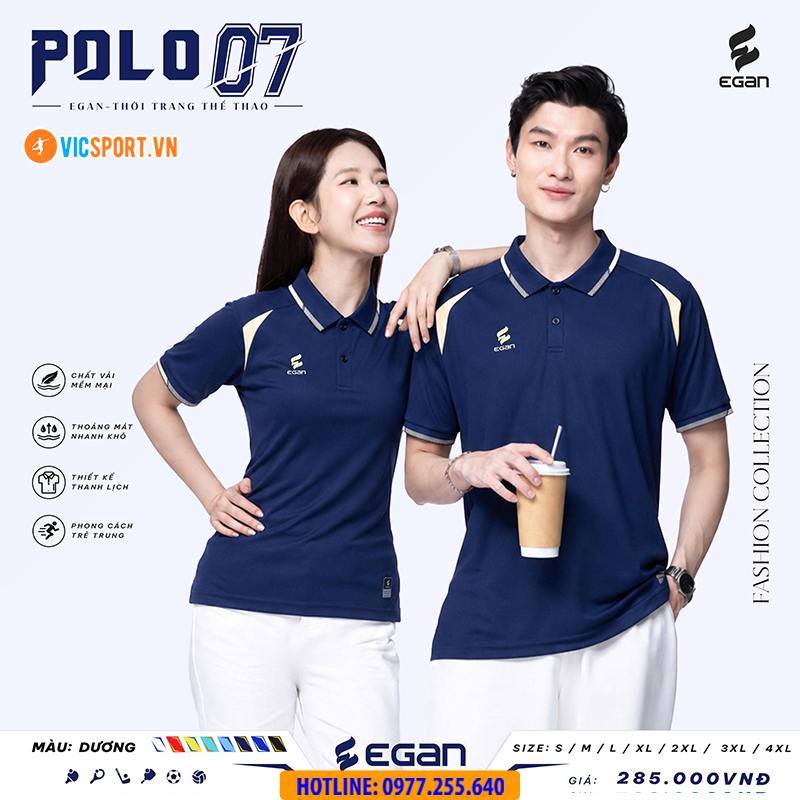 Áo thể thao polo di chuyển Egan 07 - Hình ảnh 17