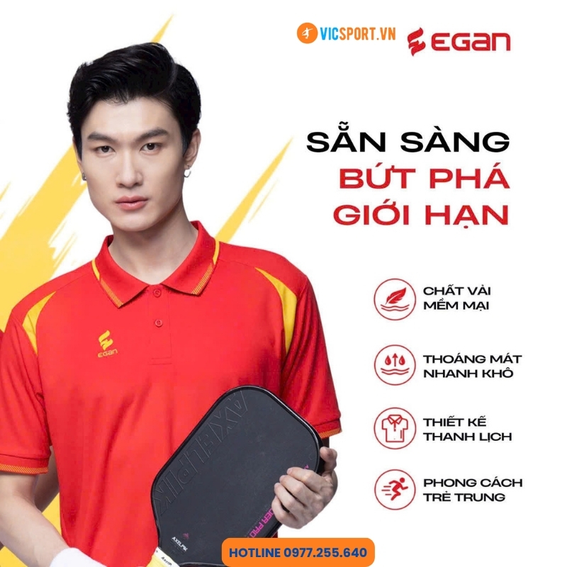 Áo thể thao polo di chuyển Egan 07 - Hình ảnh 4