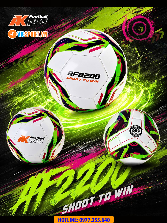 Quả bóng đá AKpro AF2200 2 size