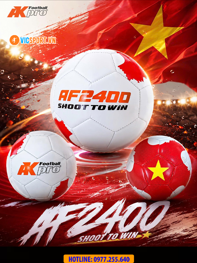 Quả bóng đá AKpro AF2400 2 size