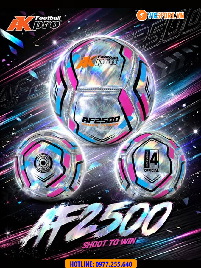 Quả bóng đá AKpro AF2500 2 size