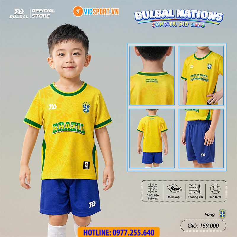 Quần áo bóng đá trẻ em Bulbal Nations - Summer Kid 2026 - Hình ảnh 17