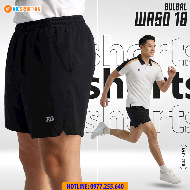 Quần thể thao nam Bulbal Waso 18 form ngắn chất dù - Hình ảnh 16