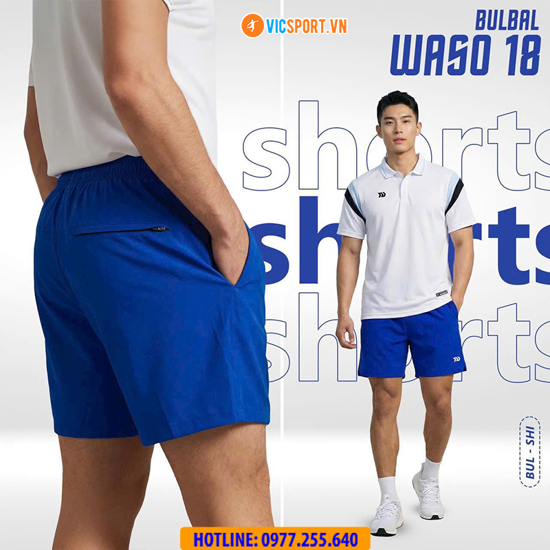 Quần thể thao nam Bulbal Waso 18 form ngắn chất dù - Hình ảnh 19