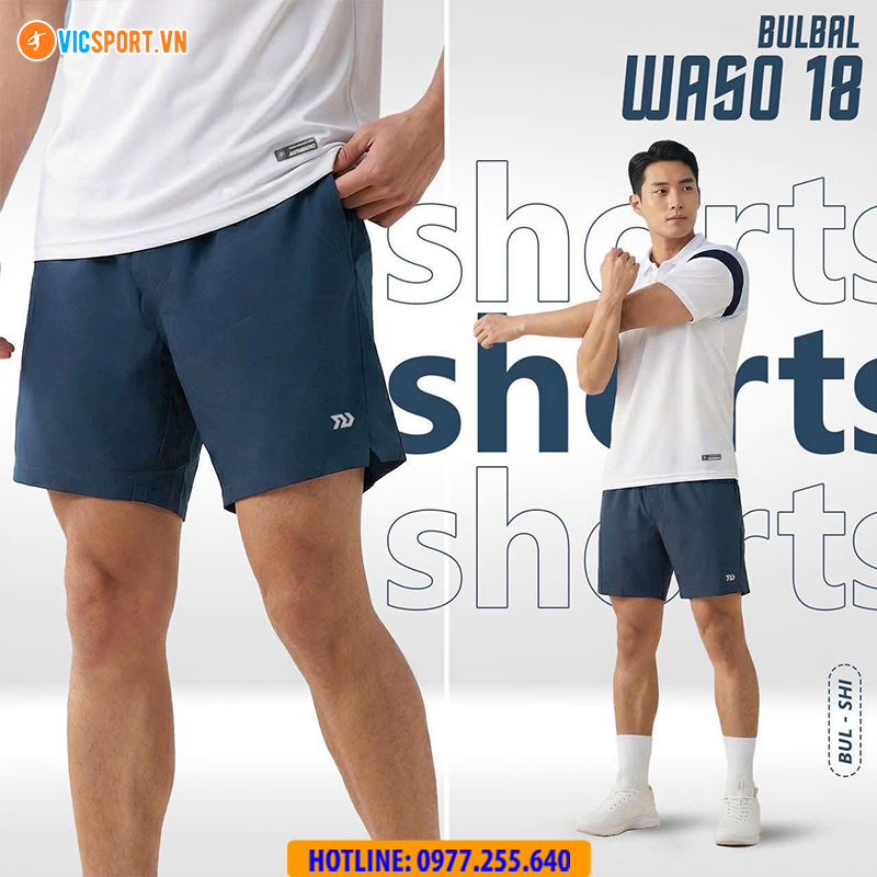 Quần thể thao nam Bulbal Waso 18 form ngắn chất dù - Hình ảnh 20