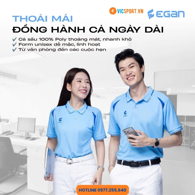 Áo thể thao polo di chuyển Egan 07 - Hình ảnh 5