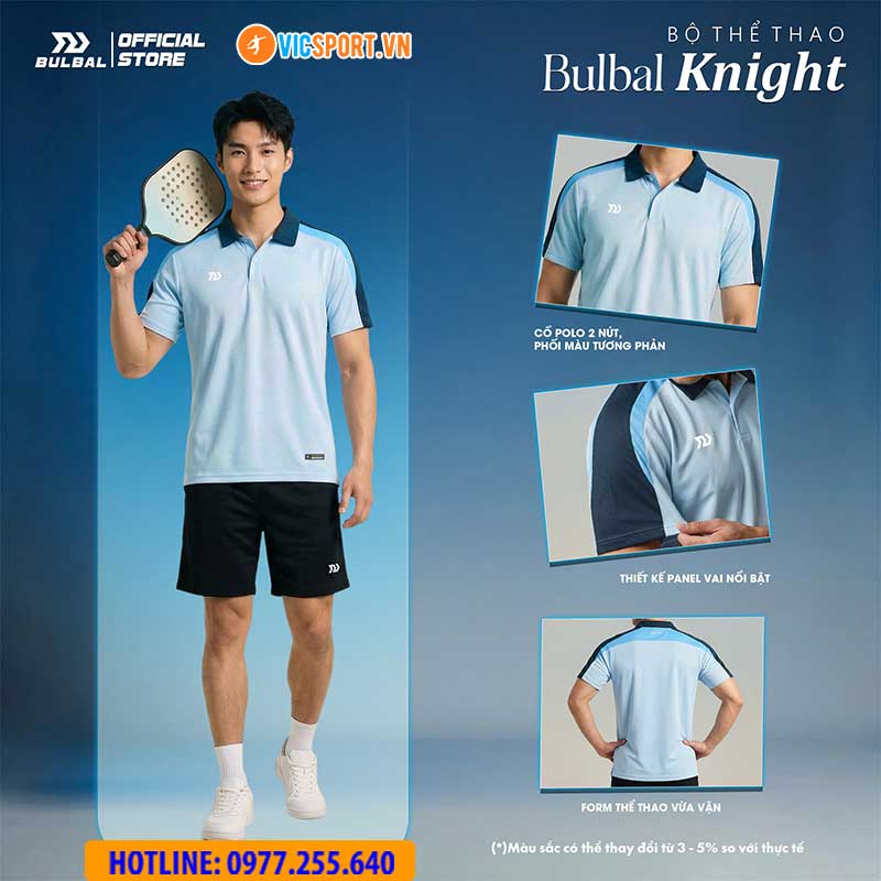 Áo polo thể thao nam Bulbal Knight đa năng - Hình ảnh 2