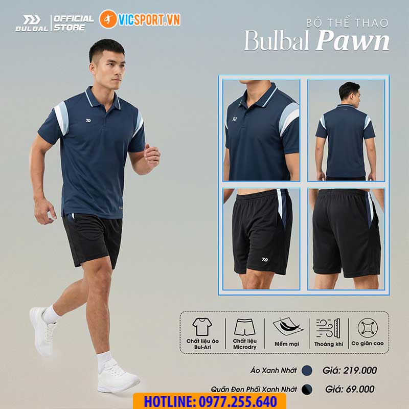 Áo polo thể thao nam Bulbal Pawn đa năng - Hình ảnh 4