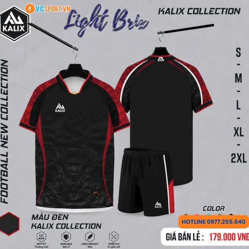 Áo đá banh không logo Kalix Light Brix KL05 - Hình ảnh 10