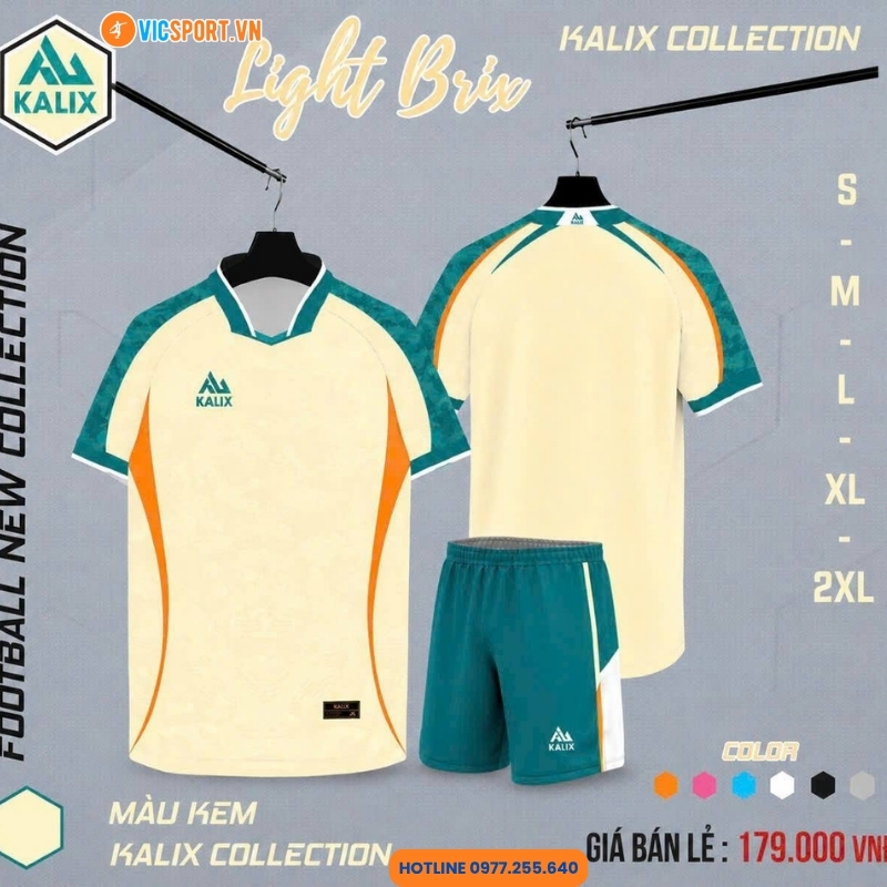 Áo đá banh không logo Kalix Light Brix KL05 - Hình ảnh 12